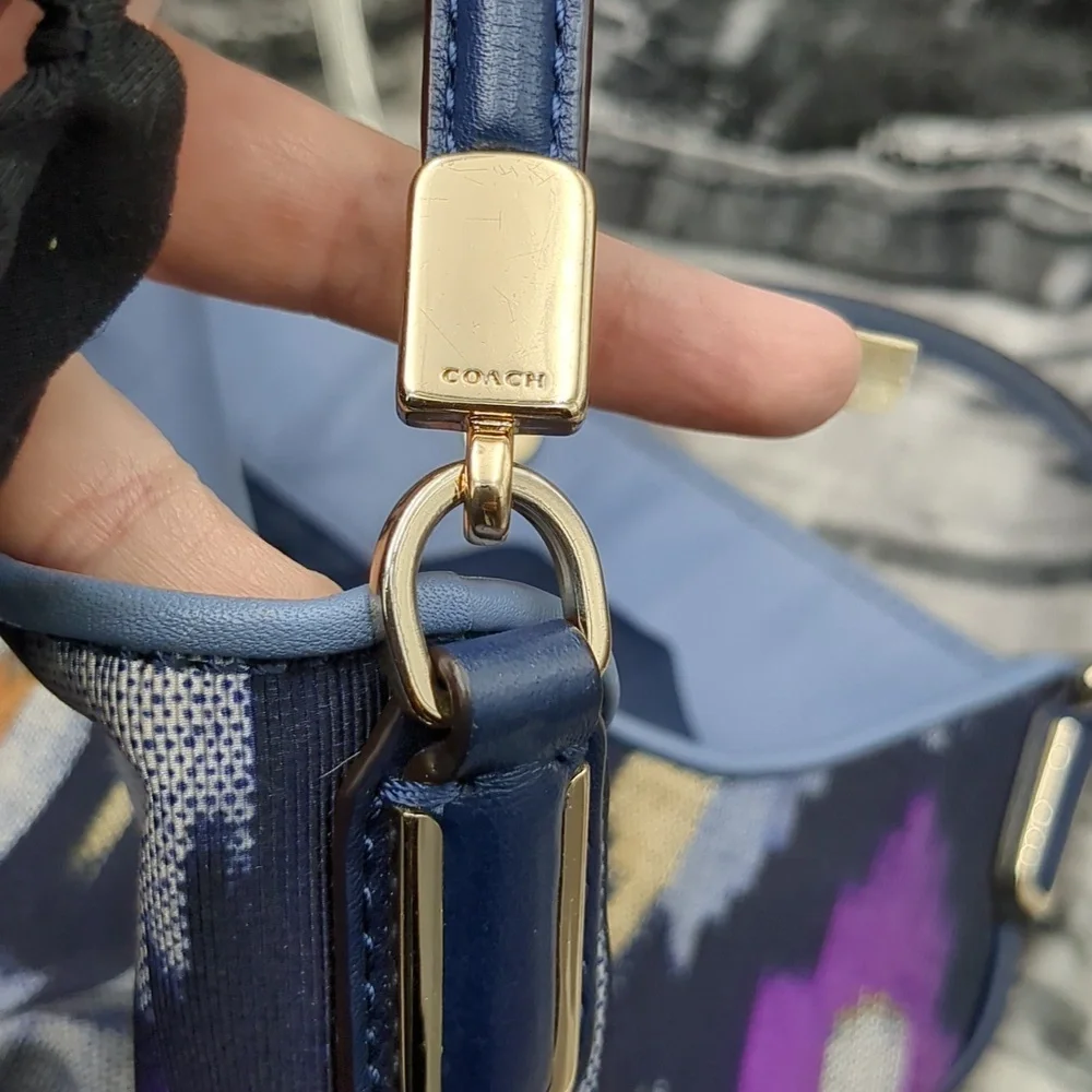 Coach Madison Phoebe Ikat canvas bag